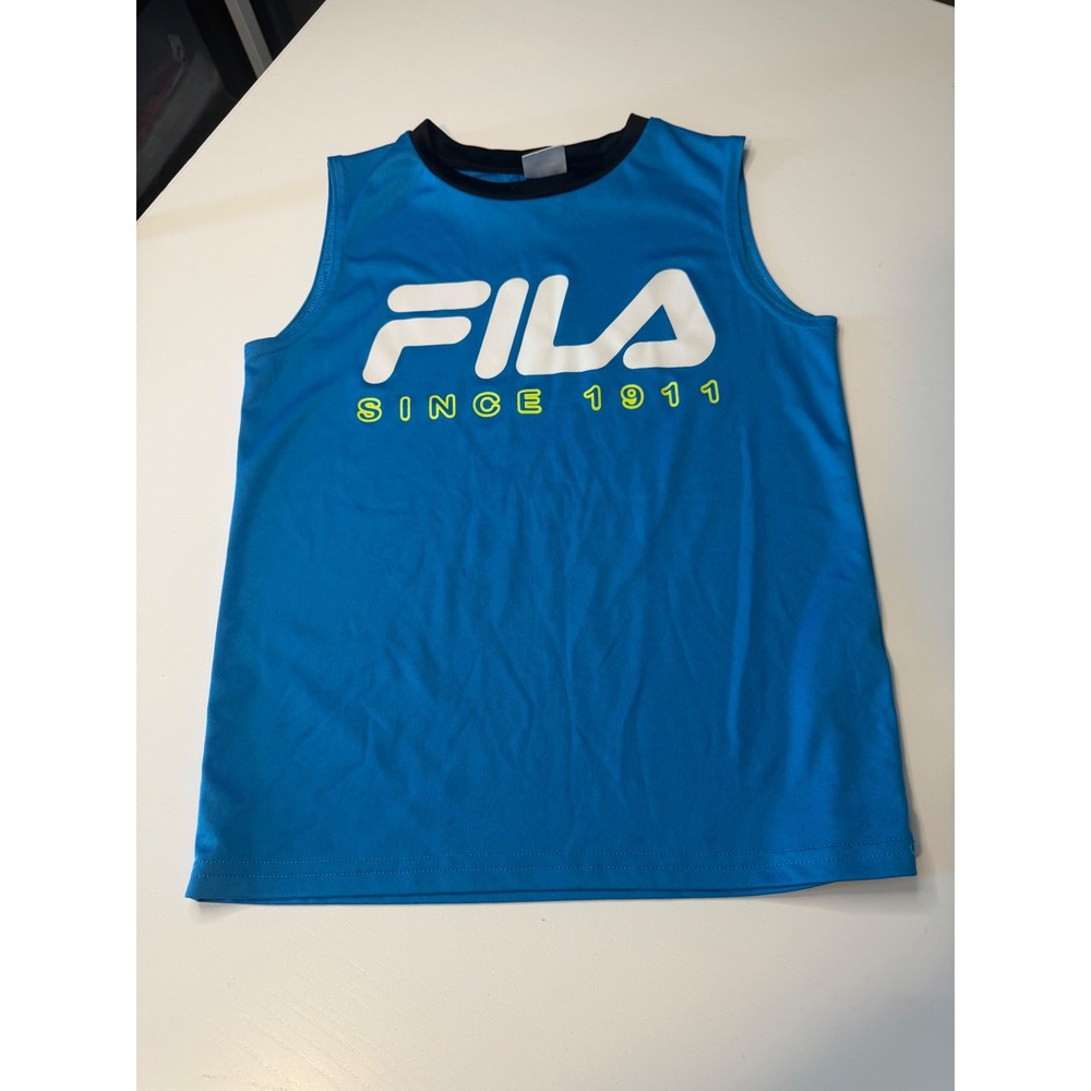 Fila Since 1911 Graphic Tank Top Blue Sleeveless Athletic Shirt Mens Large